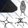 3K bahagian serat karbon CNC untuk quadcopter/ drone